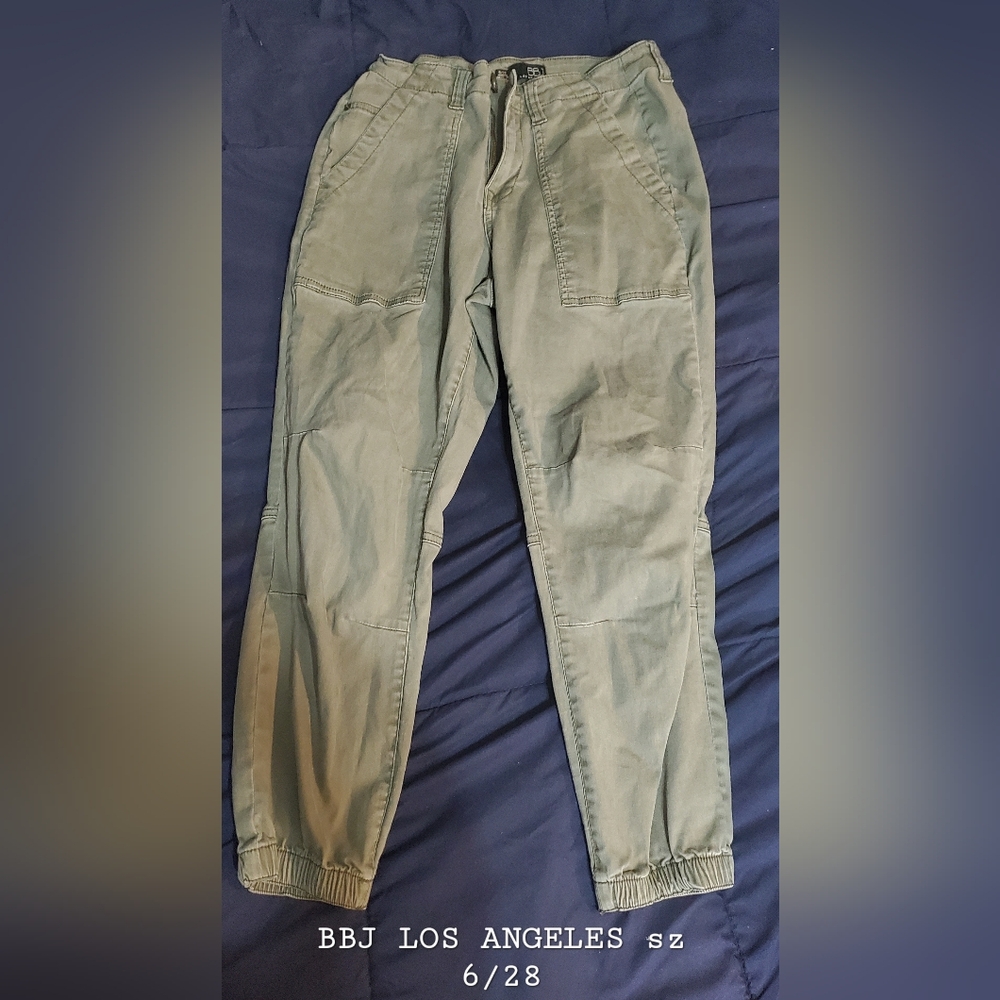 Boom Boom Jeans Sage Green Cargo Pants